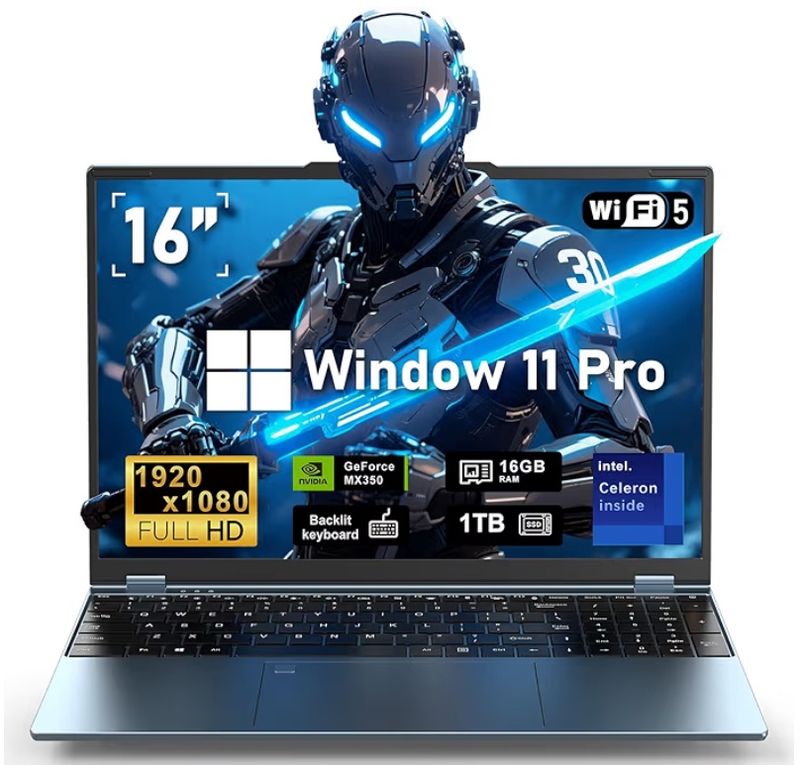 Gaming Laptop,Laptop Computer 2025,Win 11 Pro 16 Inch Lap Top,16GB RAM 1TB SSD