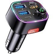 Syncwire Bluetooth 5.4 FM Transmitter Car Adapter