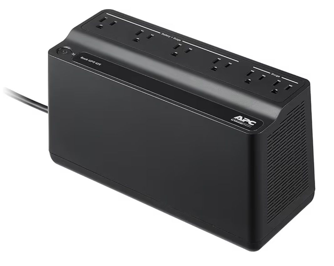 APC UPS Battery Backup Surge Protector, 425VA Backup Battery Power Supply, BE425M