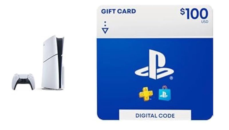 Bundle of PlayStation®5 console (slim) + $100 PlayStation Store Gift Card [Digital Code]