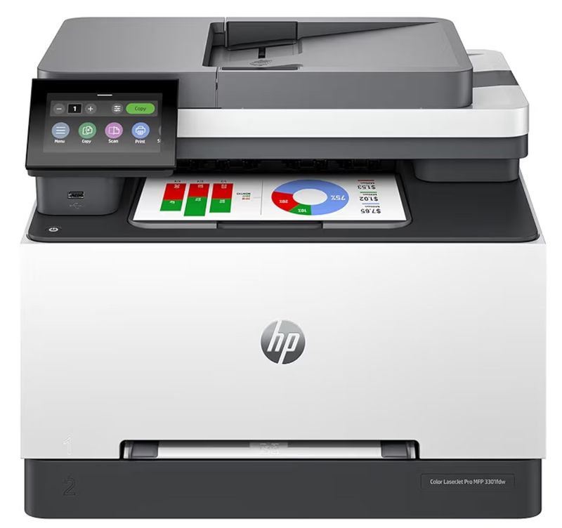 HP Color LaserJet Pro MFP 3301fdw Wireless All-in-One Color Laser Printer, Office Printer, Scanner, Copier, Fax, ADF, Duplex, Best for office (499Q5F)