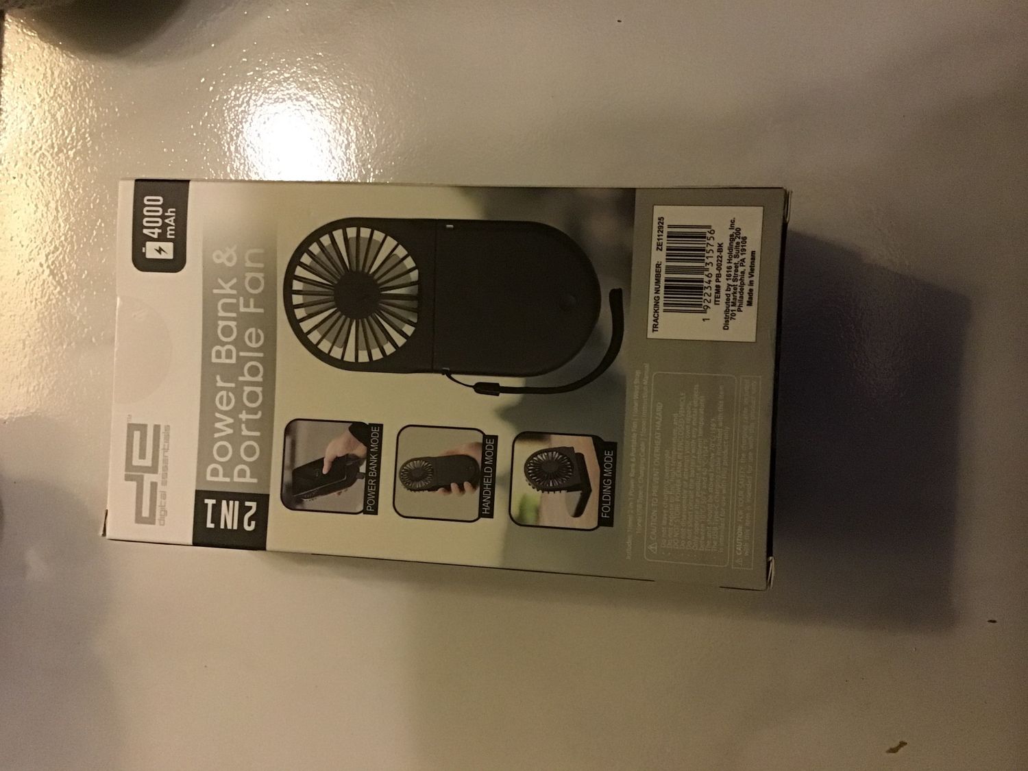 Power Bank and Portable Fan