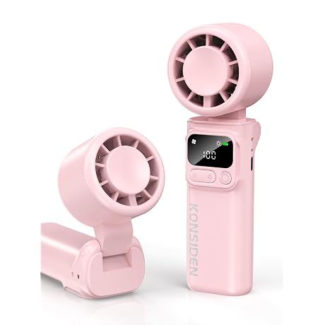 Portable Handheld Turbo Fan, 199 Stepless Speeds, 4000mAh USB Rechargeable
