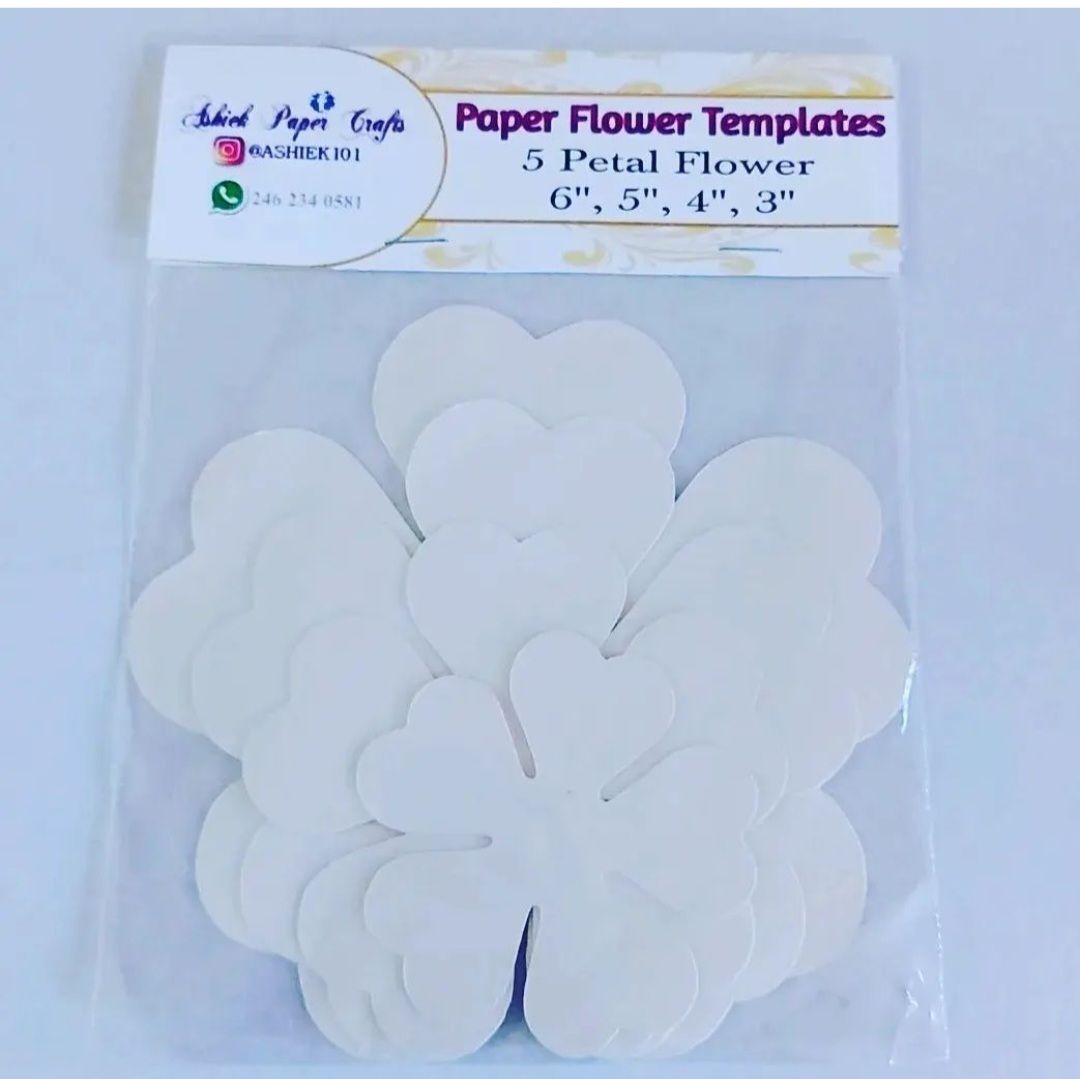 DIY Paper flower templates