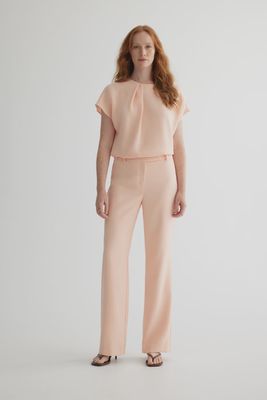 Straight Leg Pant With Welt Pockets