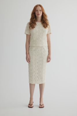 Fancy Fleur Pencil Skirt