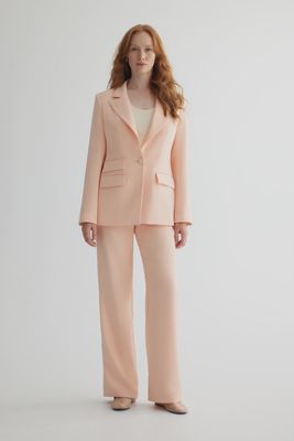 Single Button Semi-Fitted Jacket