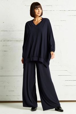 Matte Jersey Wide Leg Pants
