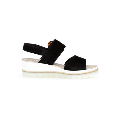 Suede Buckle Sandal