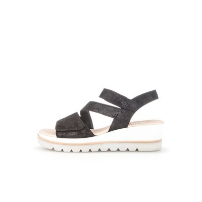 Quarter Strap Wedge Velcro Sandal