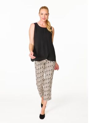 Sleeveless Curved Hem Top 7221
