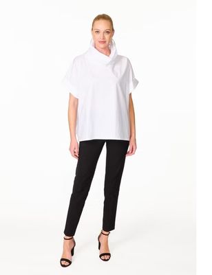 Boxy Cowl Neck Shirt 4553