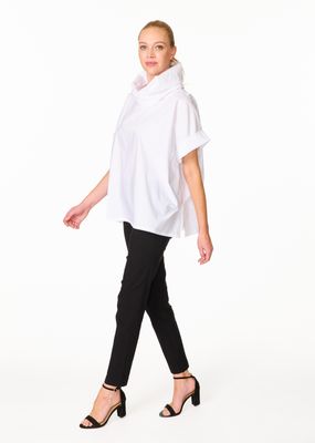 Boxy Cowl Neck Shirt 4553