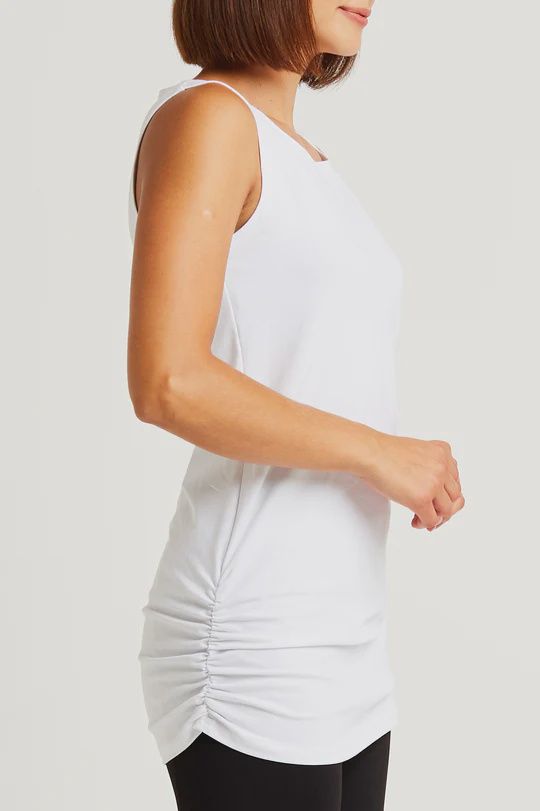 Cotton Lycra Ruche Tank