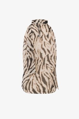 Printed sleeveless Blouse With Scarf