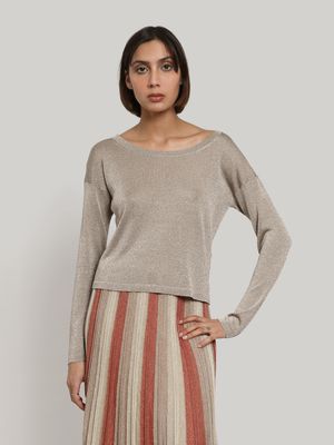 Gala Long Sleeve Round Neck Top
