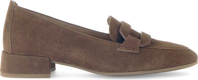 Suede Block Heel Pump