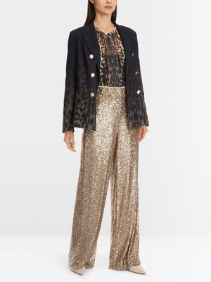 Sequins Wide Leg Trousers