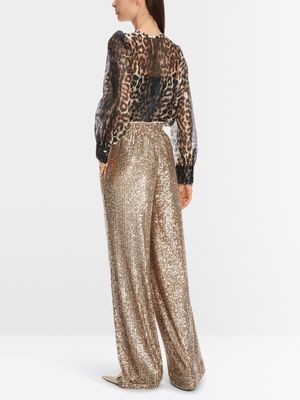 Sequins Wide Leg Trousers