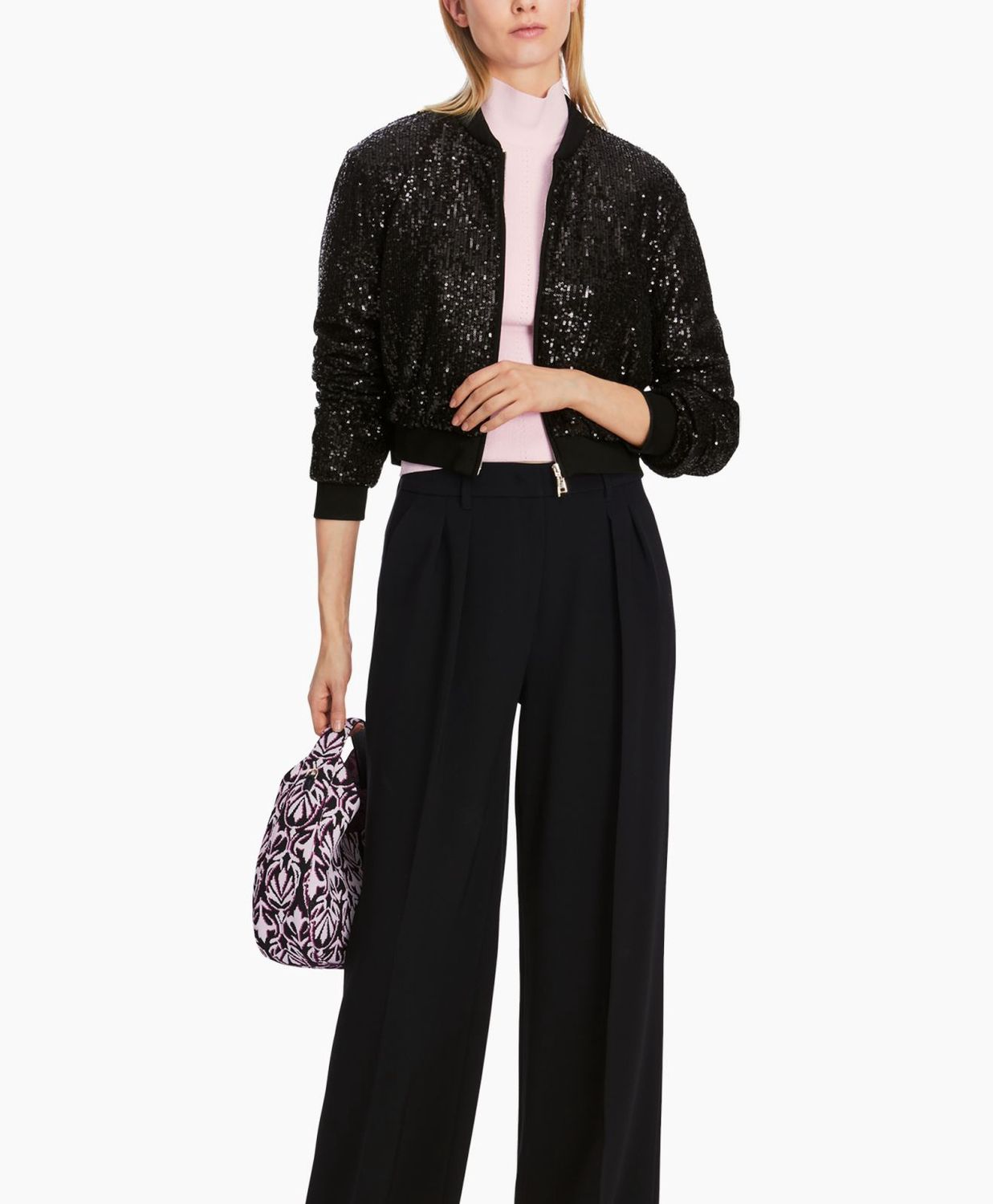 Sequin Bomber Jacket