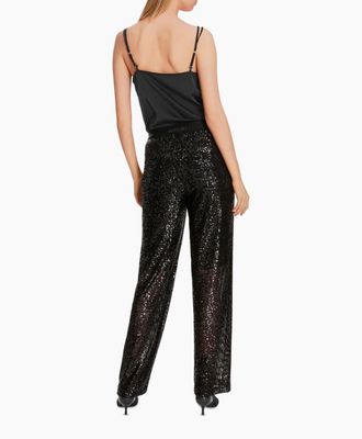 Sequins Straight Leg Trouser