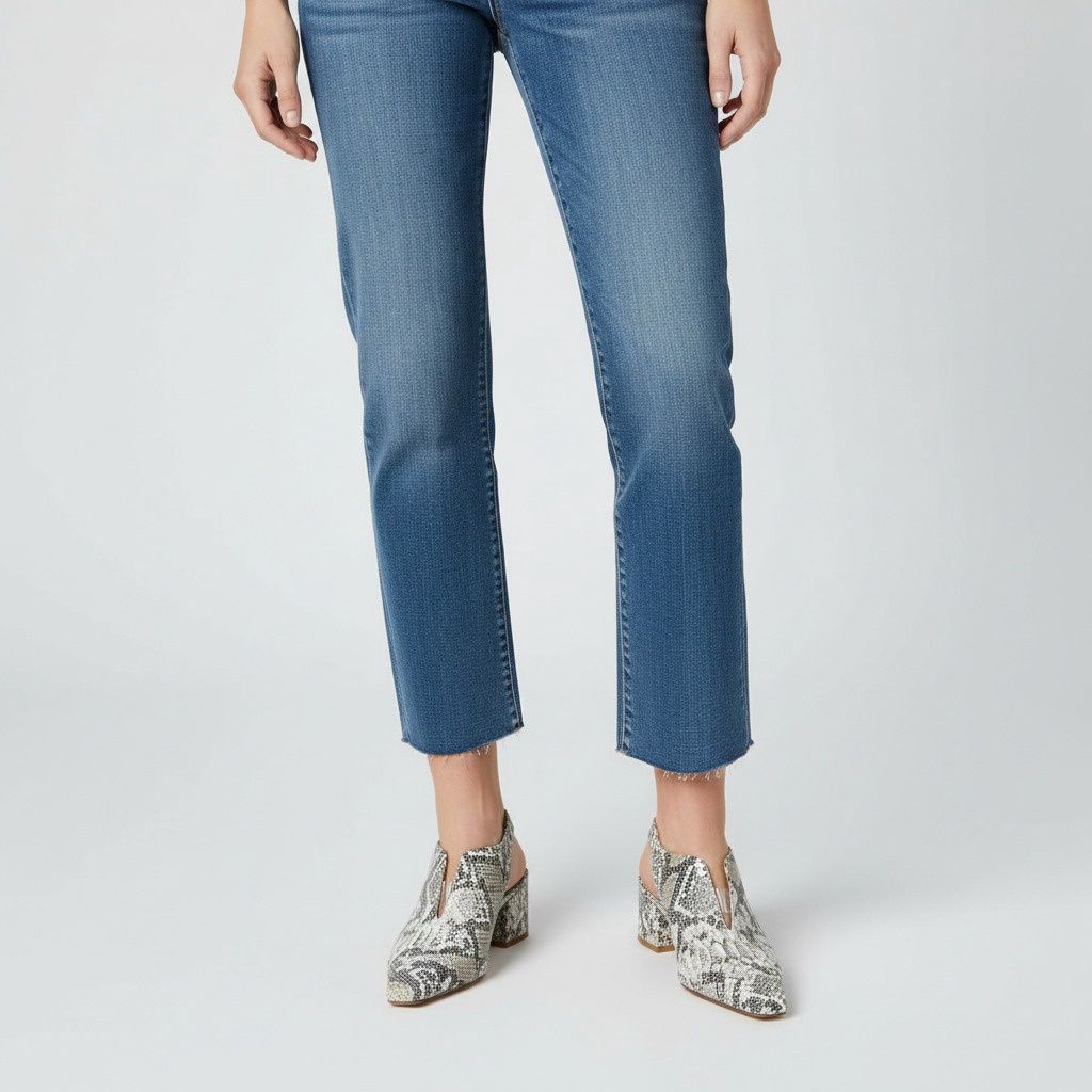 Block Heel Snake Slingback