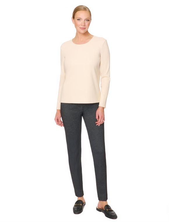Pull-On Ankle Pant Wide Waist 7706