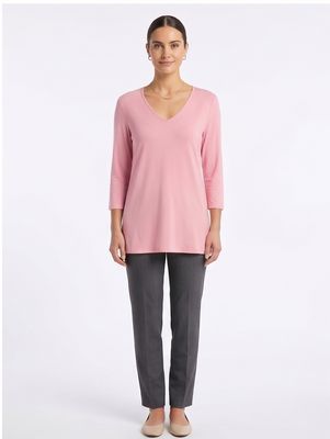 V-Neck Stretch Tunic