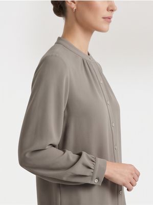 Banded Collar Blouse