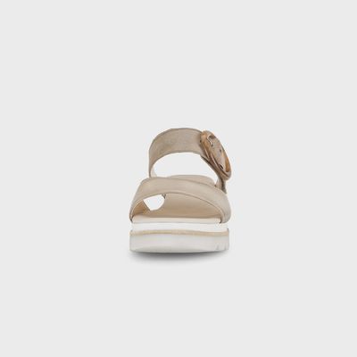 Strappy Wedge Sandal Pewter