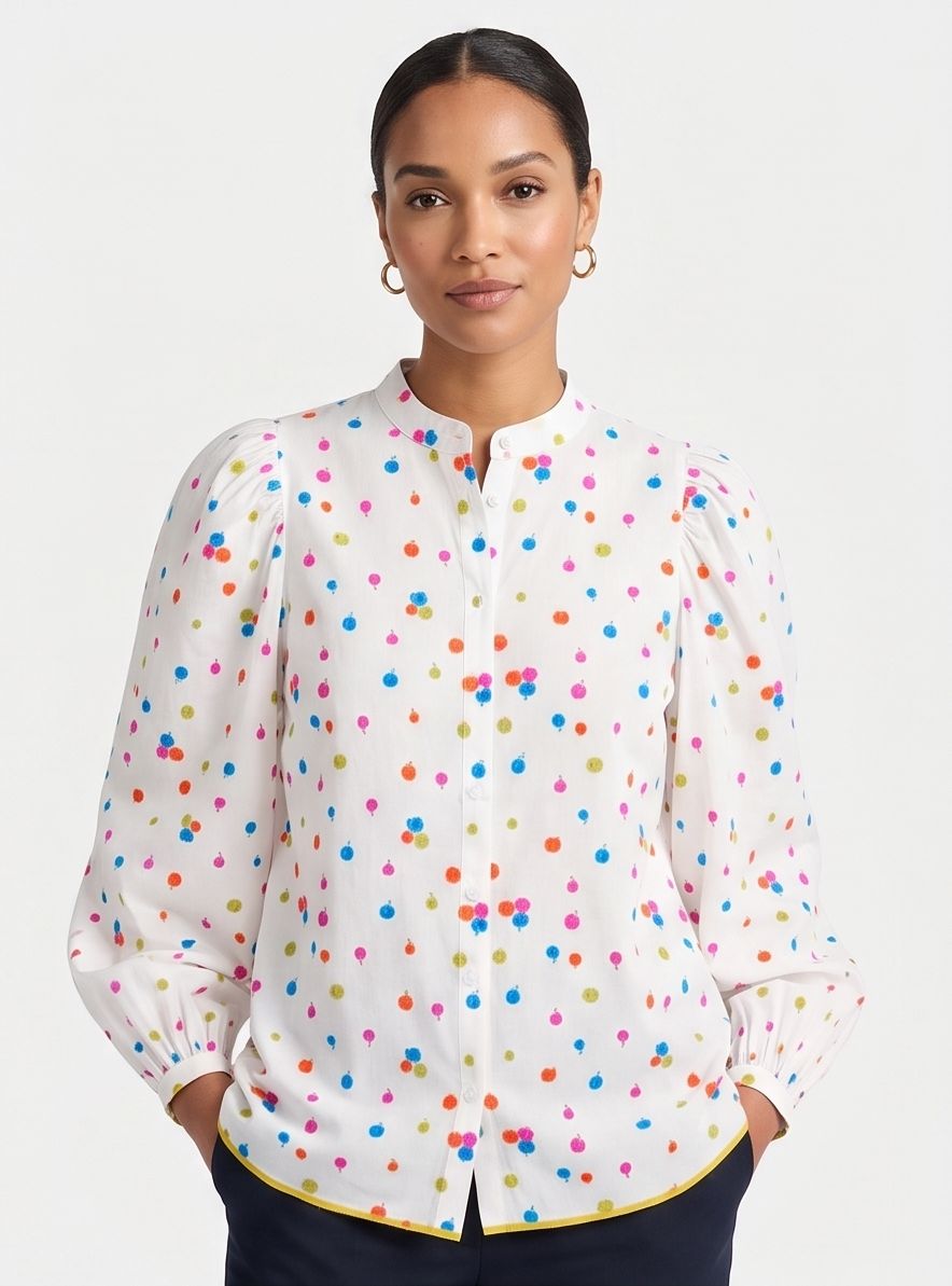 Embroidered Swirl Shirt