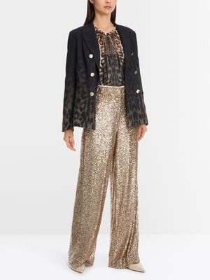 Sequins Wide Leg Trousers