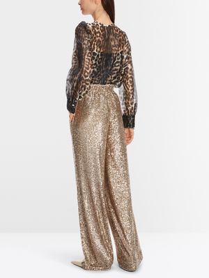 Sequins Wide Leg Trousers