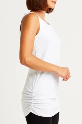 Cotton Lycra Ruche Tank