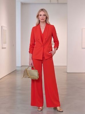 Boyfriend Jacket With Ruched Sleeve