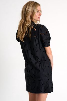 Modern Lace Puff Sleeves Dress
