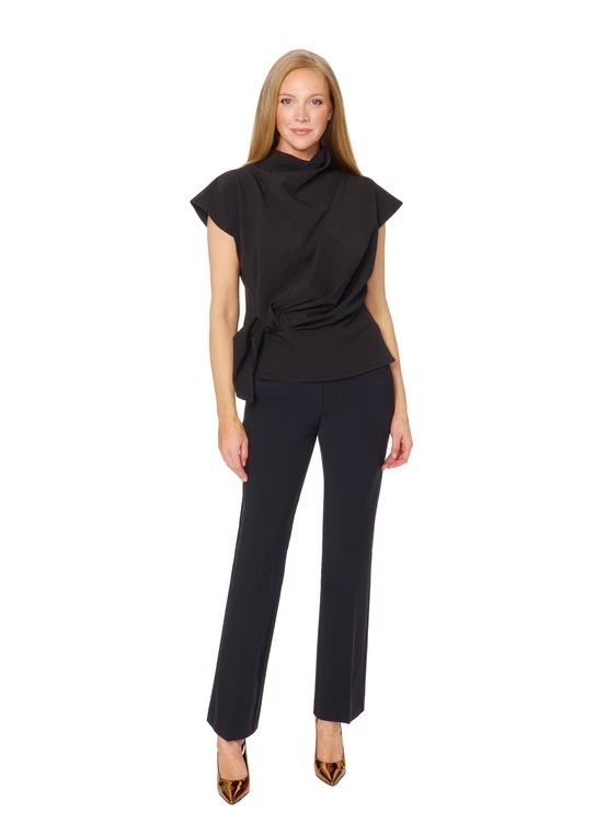 Front Zip Flare Pants 9412