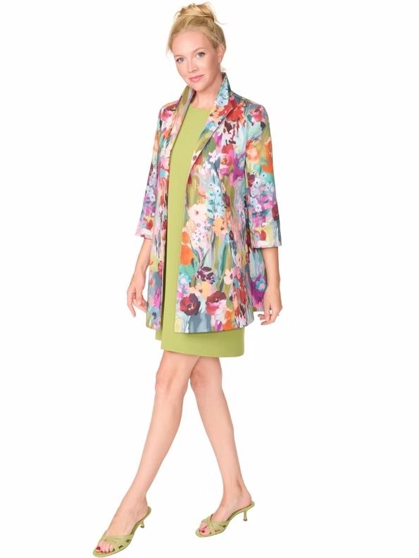 Floral Woven Swing Jacket