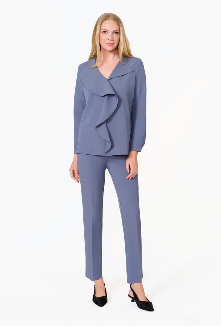 V-Neck Cascade Top 9462