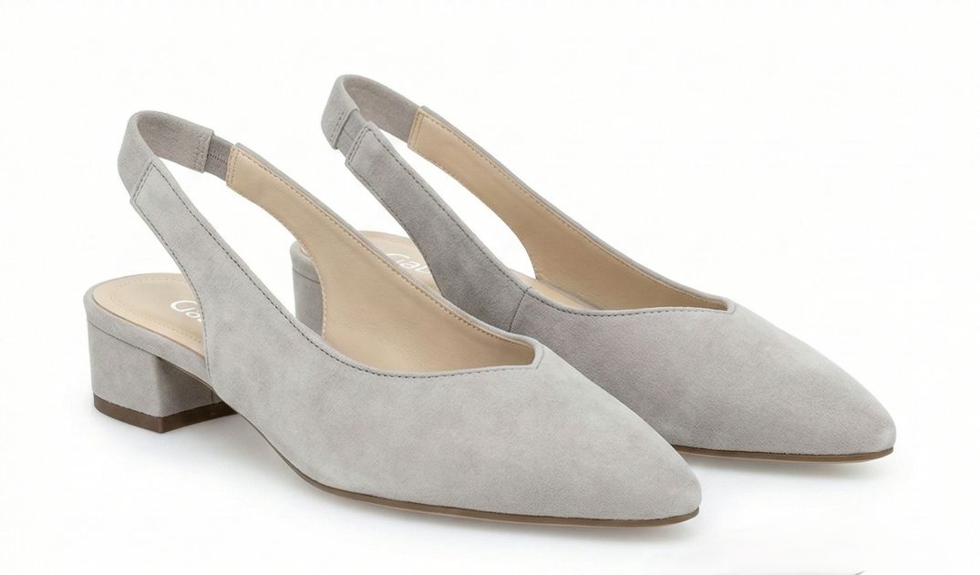 Suede Slingback Heels