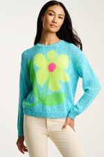 Bel Fiore Italian Cotton Floral Sweater
