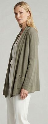 Hatus Draped Open Cardigan