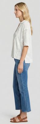 Hannelore Linen Polo Sweater