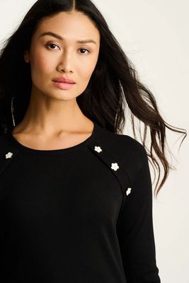 Pima Rib Raglan Top