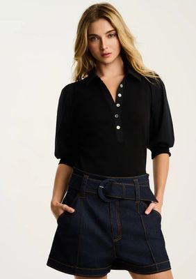 Pima Rib Collet Top