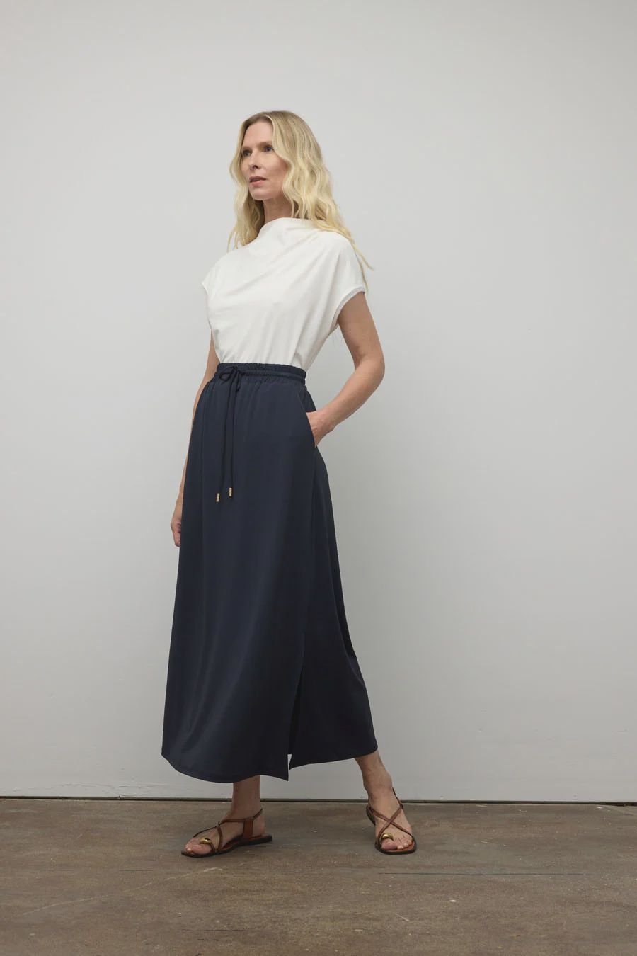 Shirring Top With Combo
