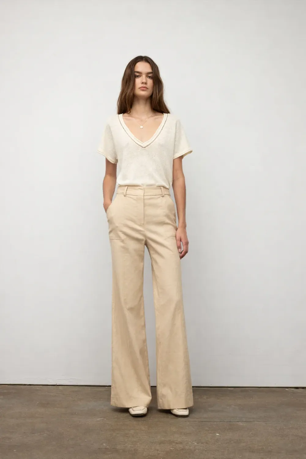 Wide Flare Denim Pant