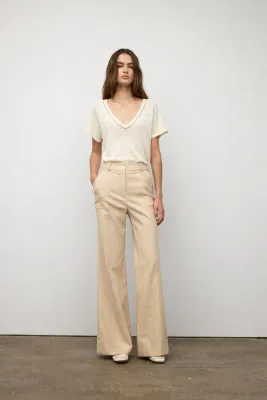 Wide Flare Denim Pant
