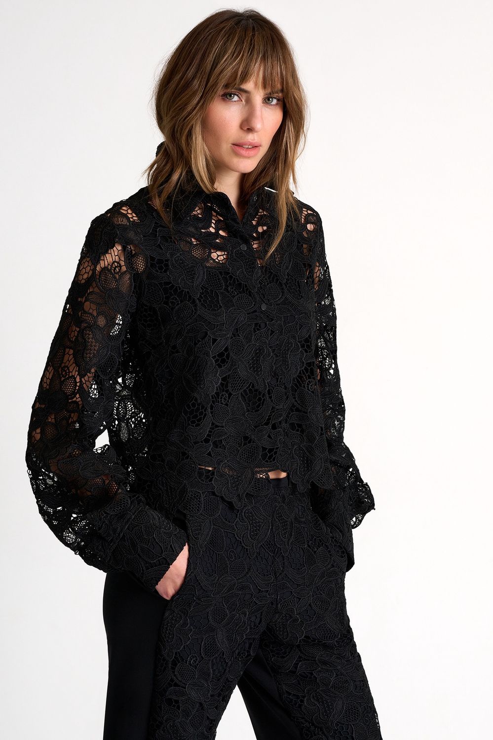 Floral Guipure Lace Blouse