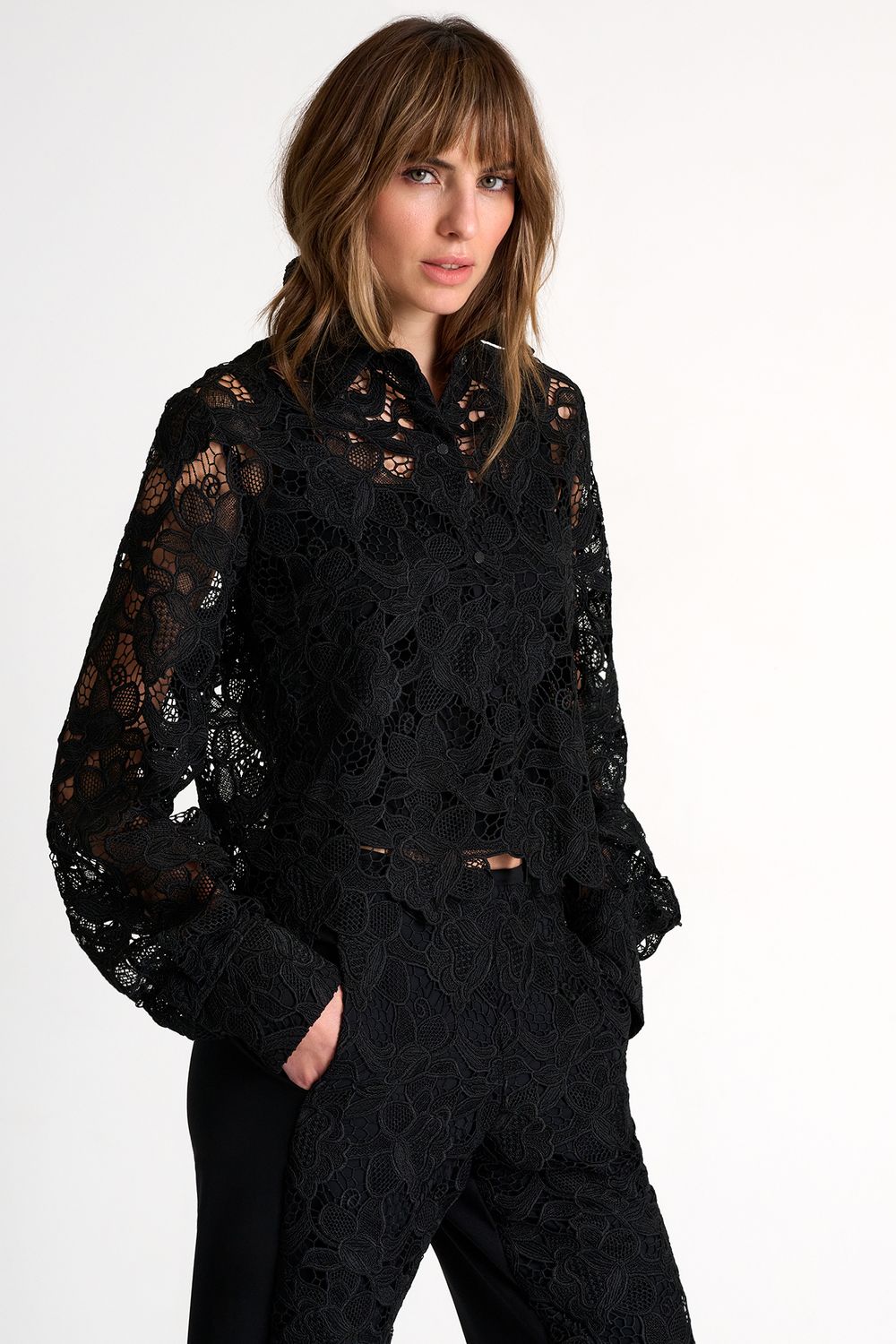 Floral Guipure Lace Blouse